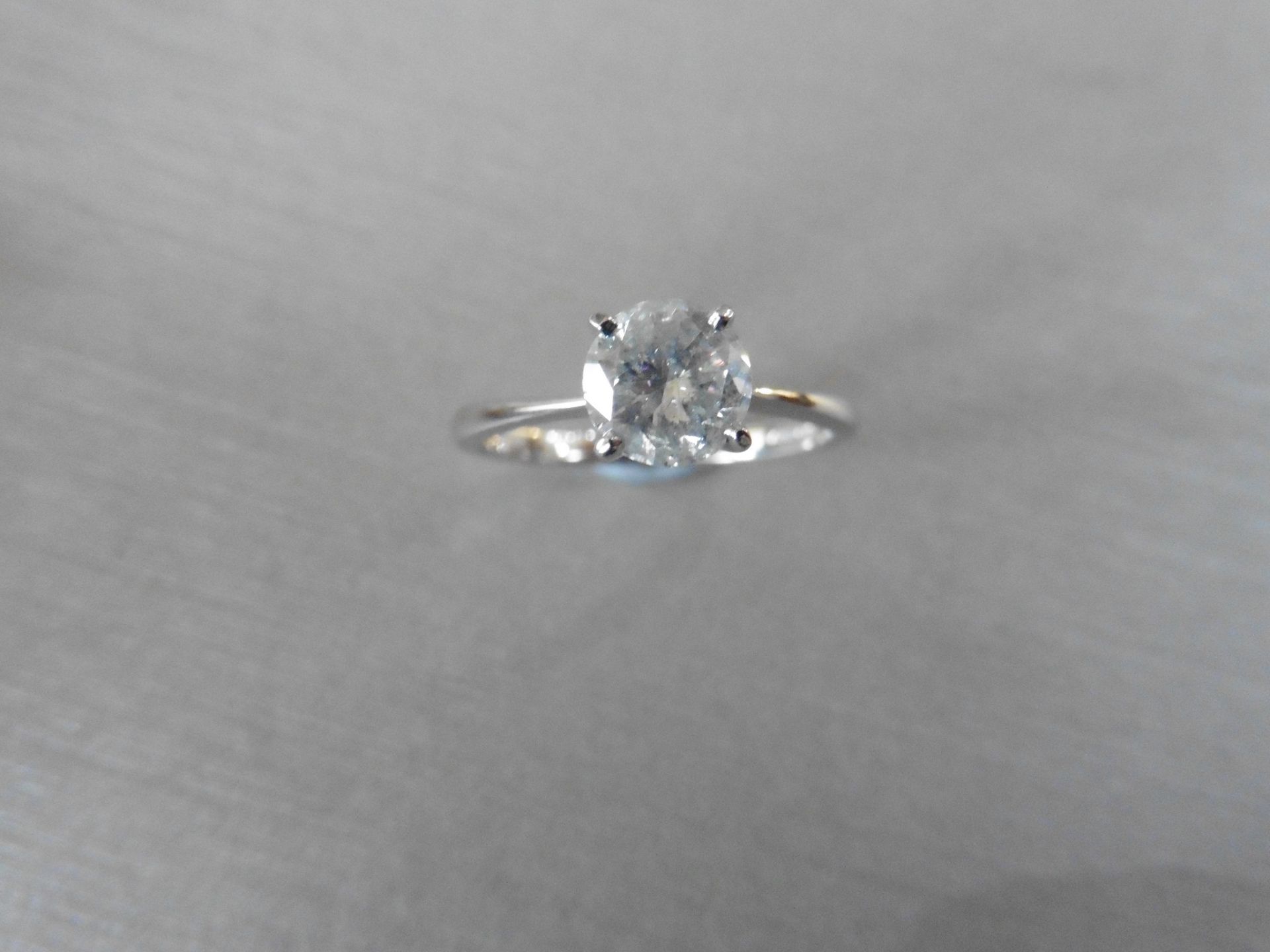 1.20ct diamond solitaire ring set with an enhanced brilliant cut diamond, H colour I1-2 clarity. 4 - Image 4 of 4