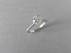 1.01ct Diamond solitaire ring with an enhanced brilliant cut diamond, I colour and i1 clarity.