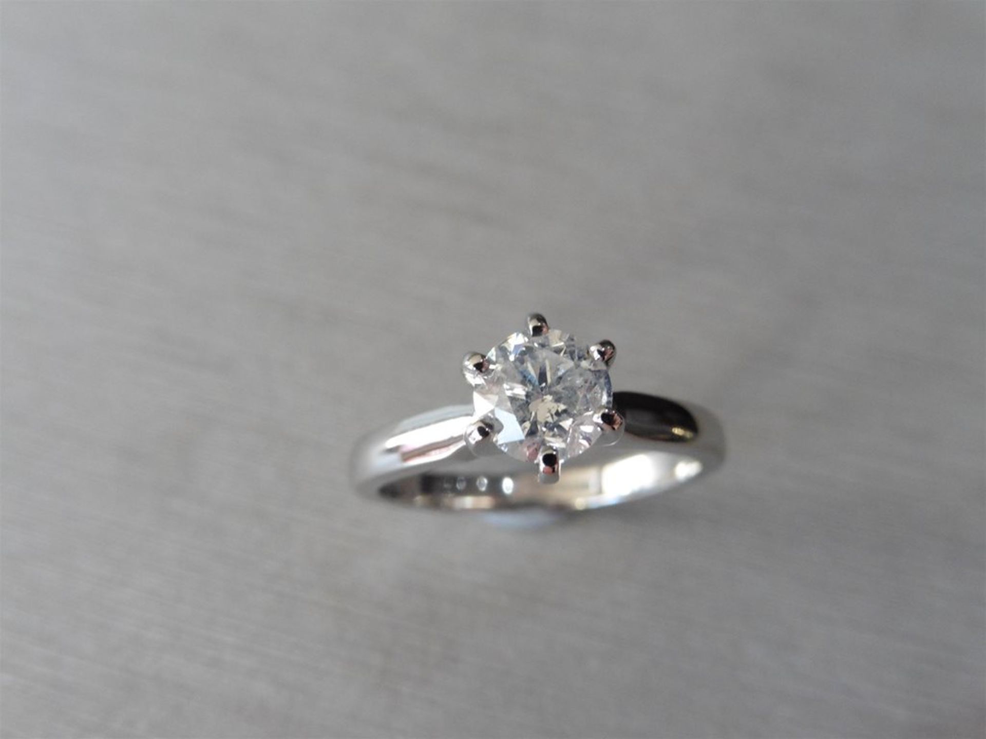 1.00ct diamond solitaire ring with an enhanced brilliant cut diamond. I colour and I1 clarity. - Image 4 of 4