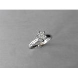 1.00ct diamond solitaire ring with an enhanced brilliant cut diamond. I colour and I1 clarity.