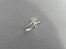 1.01ct Diamond solitaire ring with an enhanced brilliant cut diamond, G/H colour and i1 clarity. Se