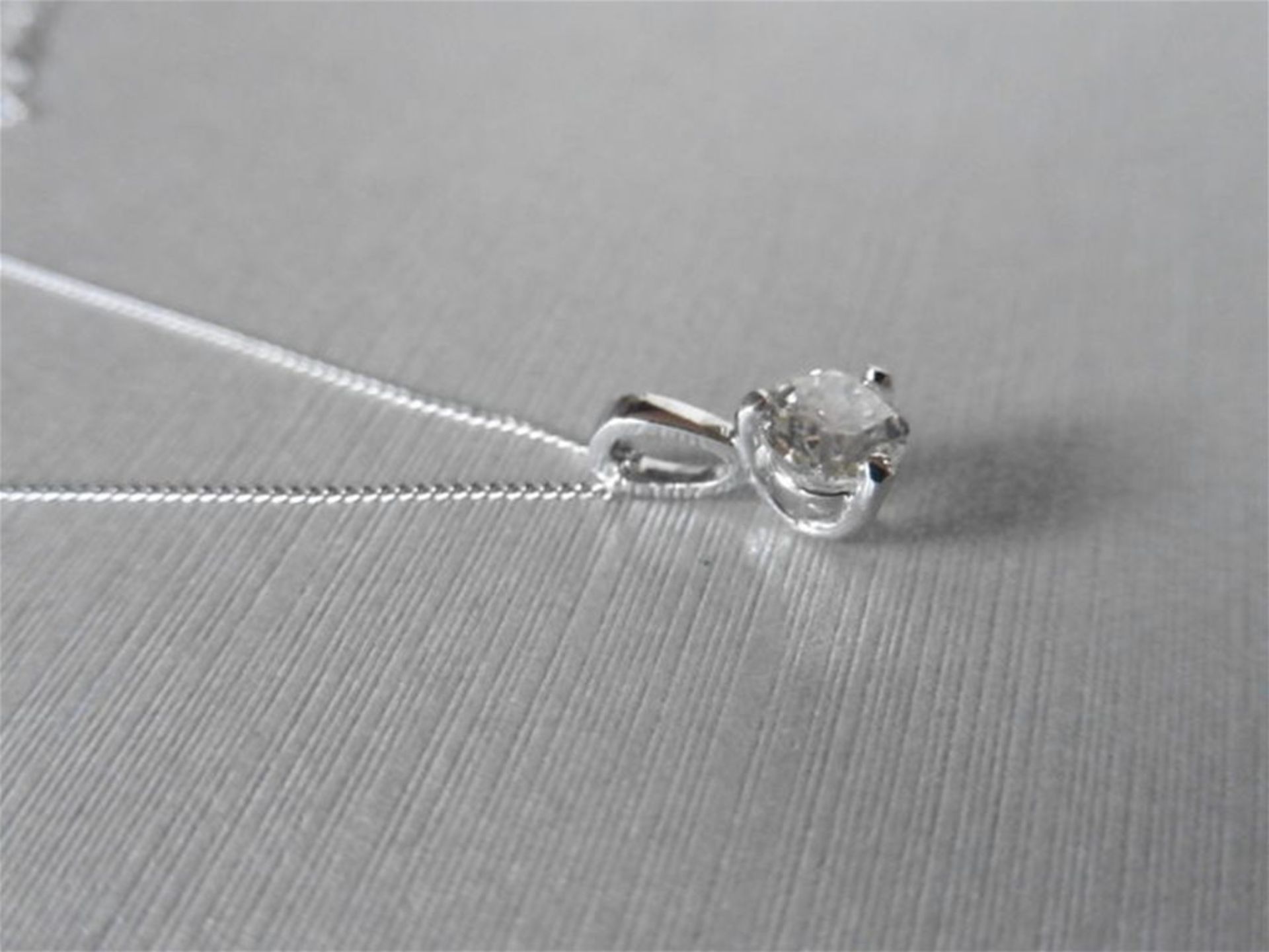 1ct diamond solitaire style pendant. Enhanced brilliant cut diamond, I/J colour and I1 clarity. - Image 3 of 3