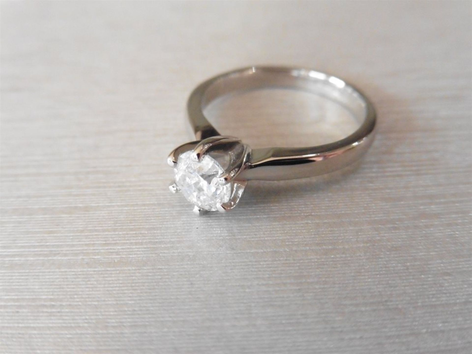 1.02ct diamond solitaire ring with an enhanced brilliant cut diamond. F/G colour and i1 clarity. - Image 3 of 3