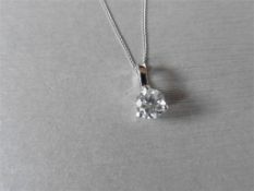 0.75ct diamond solitaire style pendant. Brilliant cut diamond, G /H colur, I1 clarity
