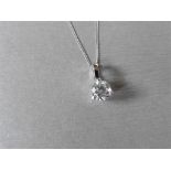 0.75ct diamond solitaire style pendant. Brilliant cut diamond, G /H colur, I1 clarity