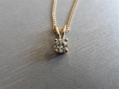 1ct diamond solitaire style pendant. Enhanced brilliant cut diamond, H colour and I1 clarity.