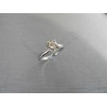 1.00ct Diamond solitaire ring with an enhanced brilliant cut diamond, K colour and i1 clarity.