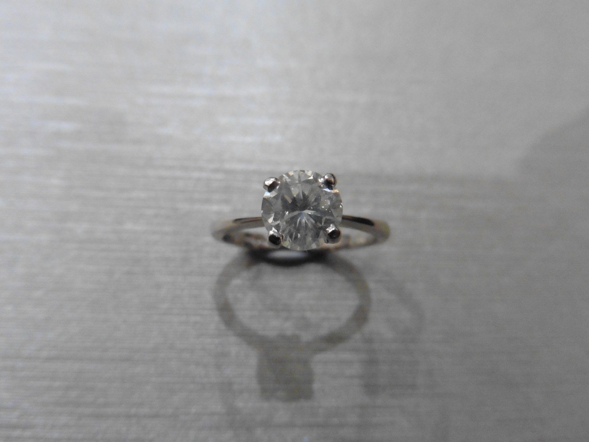 1.20ct diamond solitaire ring set with an enhanced brilliant cut diamond, I colour I1-2 clarity. 4 - Image 3 of 3