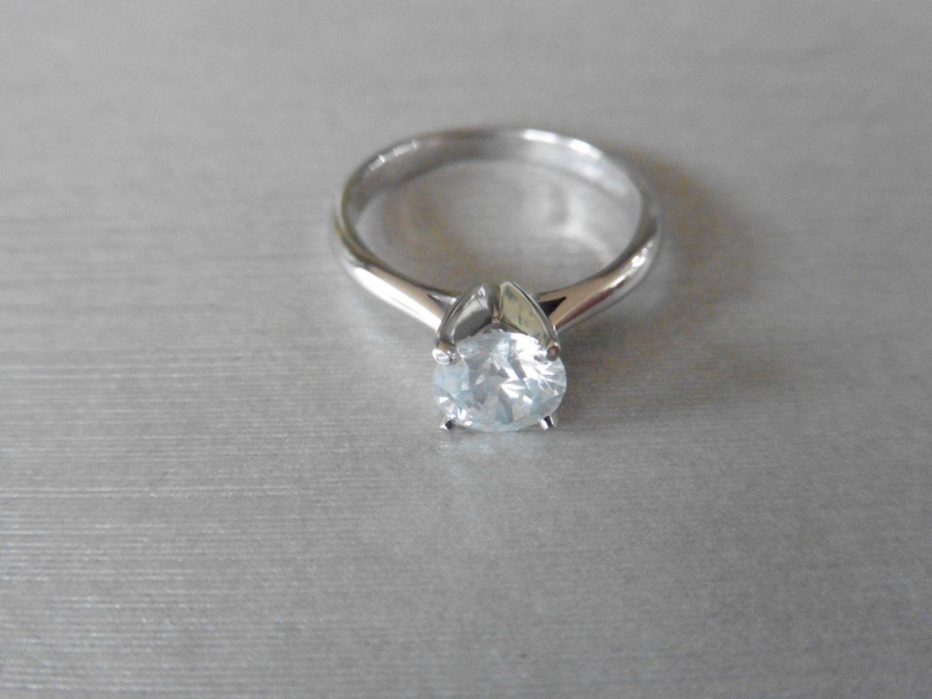 1.50ct diamond solitaire ring set with an enhanced brilliant cut diamond, H colour I2 clarity. 4 - Image 3 of 4