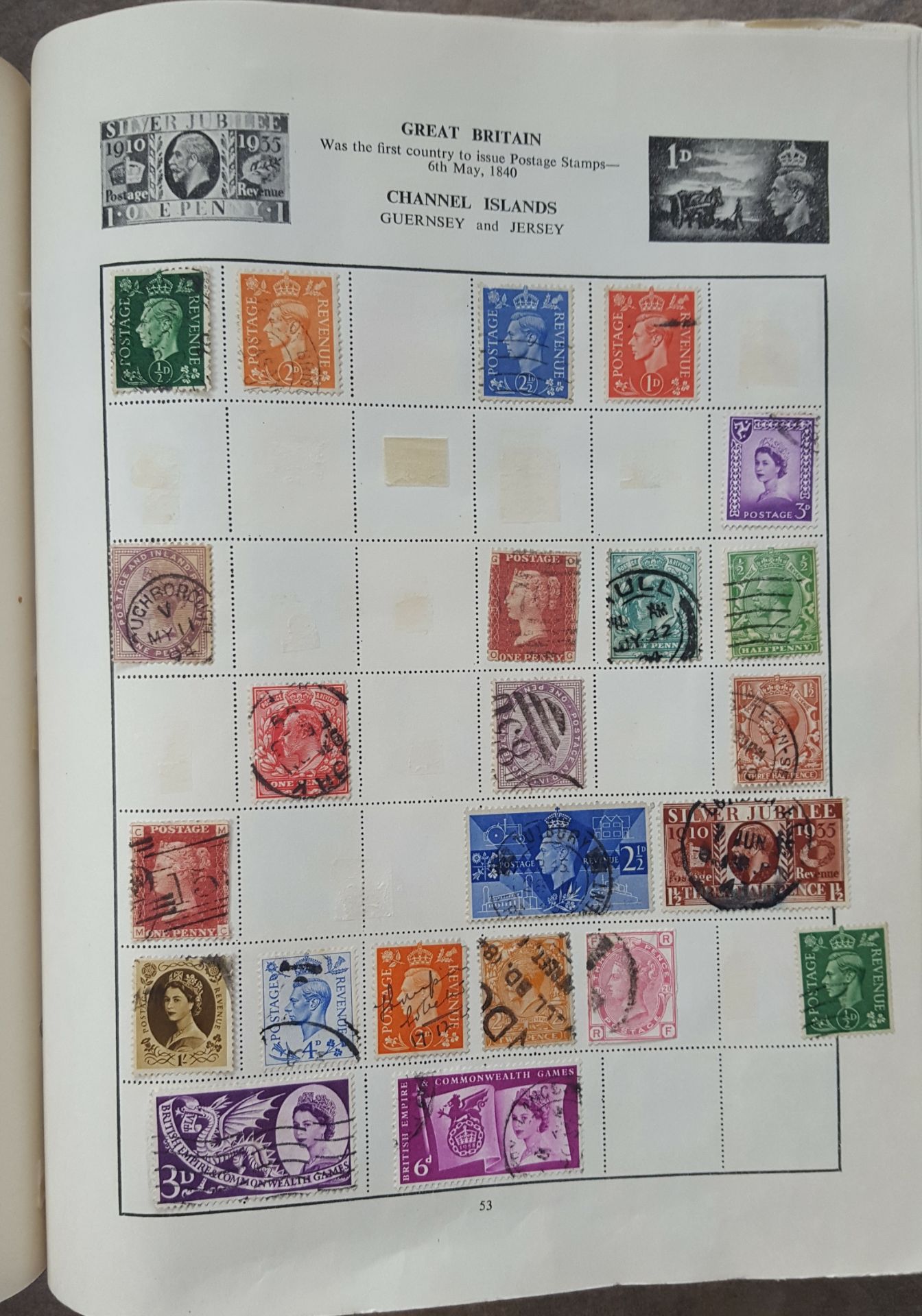 Vintage Retro Liberty Stamp Album Loose Leaf Great Britain Commonwealth & World Stamps - Image 7 of 11