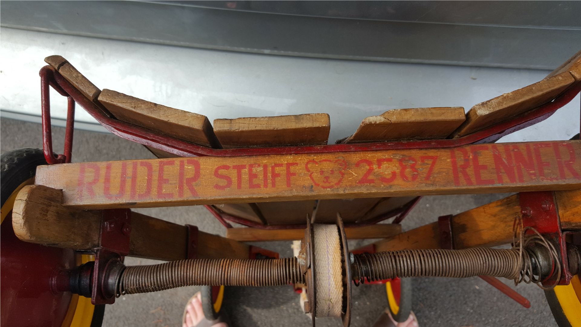 Antique Vintage Retro Steiff Rudder Renner 2587 Toy Cart - Image 2 of 2