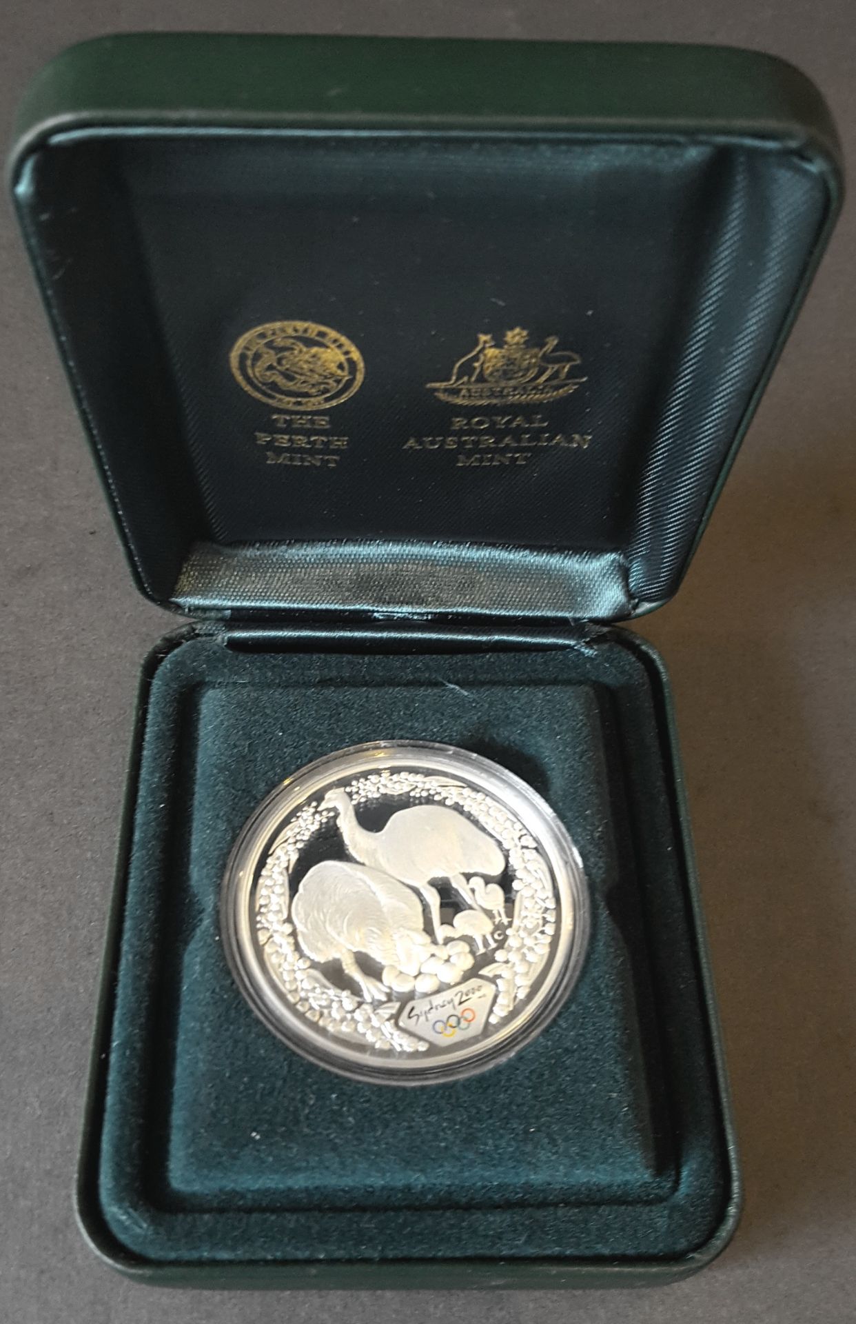 Collectable Proof Coins Silver Royal Australian Mint $5 Olympics 2000 & Perth Mint $1 Kookaburra - Image 4 of 8