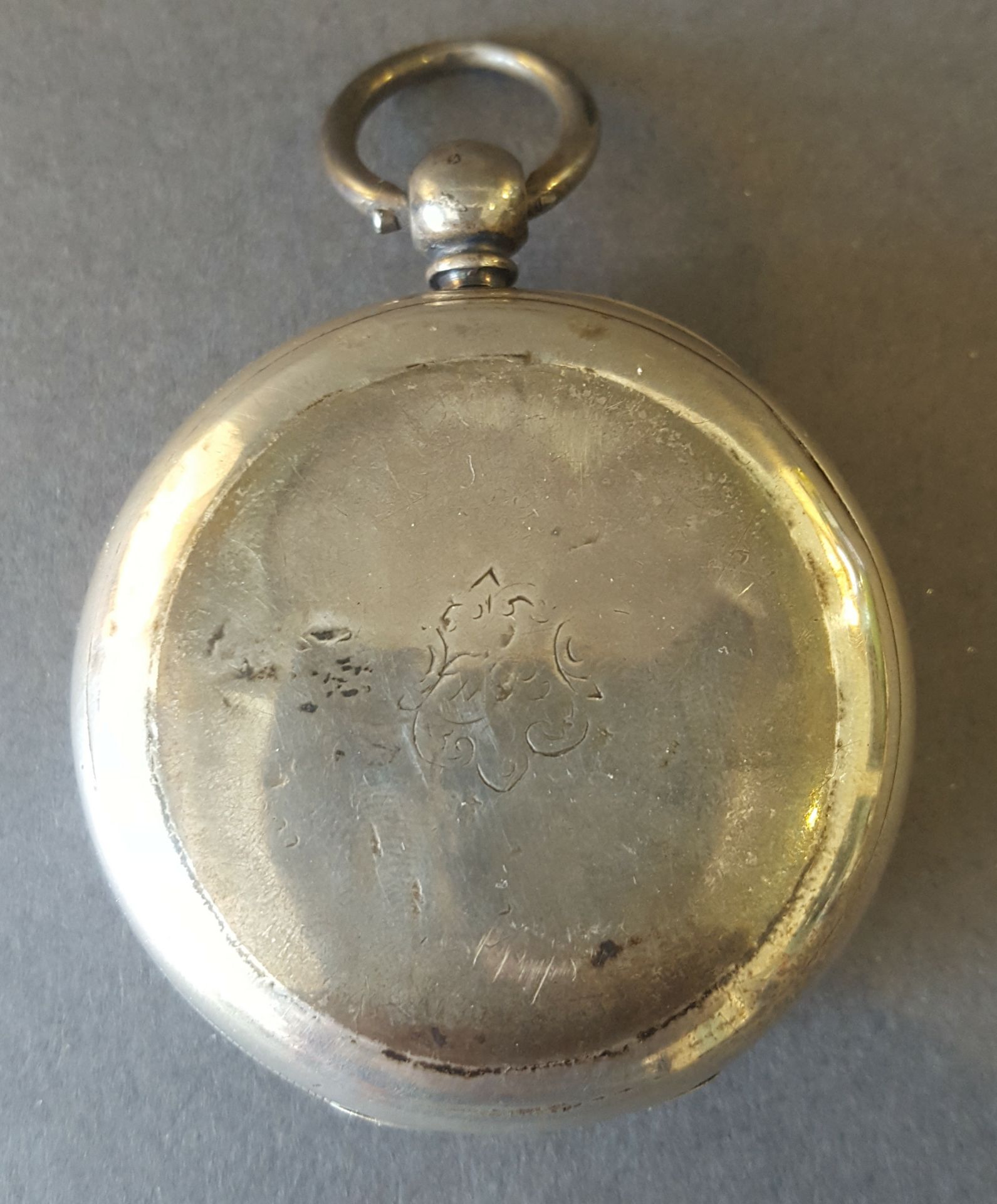 Antique Vintage Sterling Silver Pocket Watch c1859 - Image 2 of 4