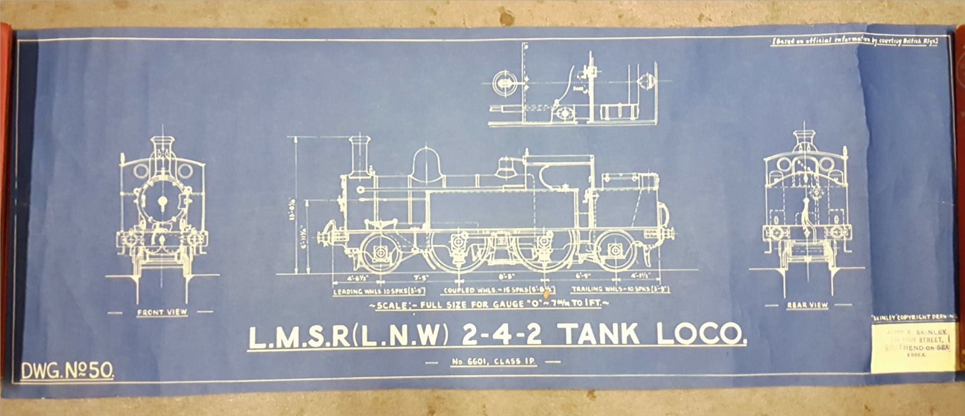 Vintage Retro 8 x Diagrames of Railway Steam Engines NO RESERVE