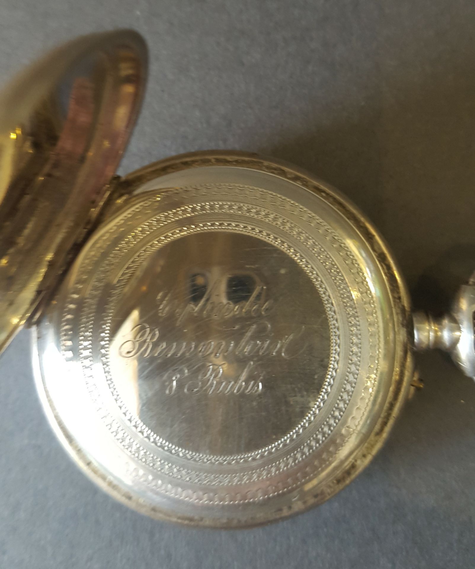 Antique Vintage French Continetal Silver Remontoir & Rubis Pocket Watch Hallmarked 800 - Image 3 of 4