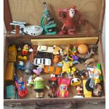 Vintage Retro Box of Collectable Die Cast Cars Figures and Animals