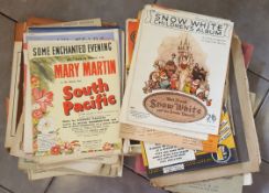 Vintage Retro Sheet Music Large Collection NO RESERVE