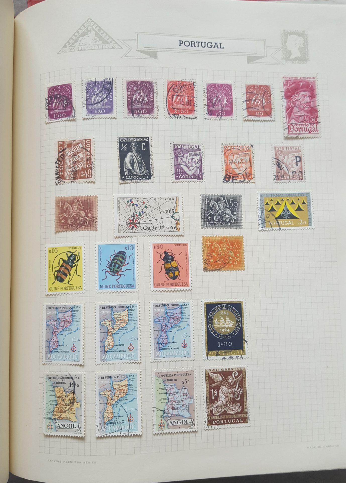 Vintage Retro Stamford Loose Leaf Stamp Album World Stamps Many Stamps - Image 8 of 11