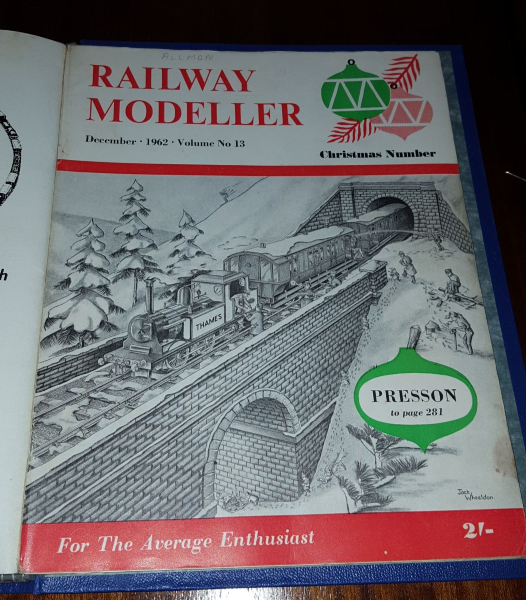 12 x Collectable Railway Magazines 'Railway Modeller' 1962 Complete Year Bound Copy No Reserve - Image 2 of 3