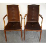 2 Vintage Retro Buttoned Chair & 1 Vintage Retro Kitchen Chair NO RESERVE