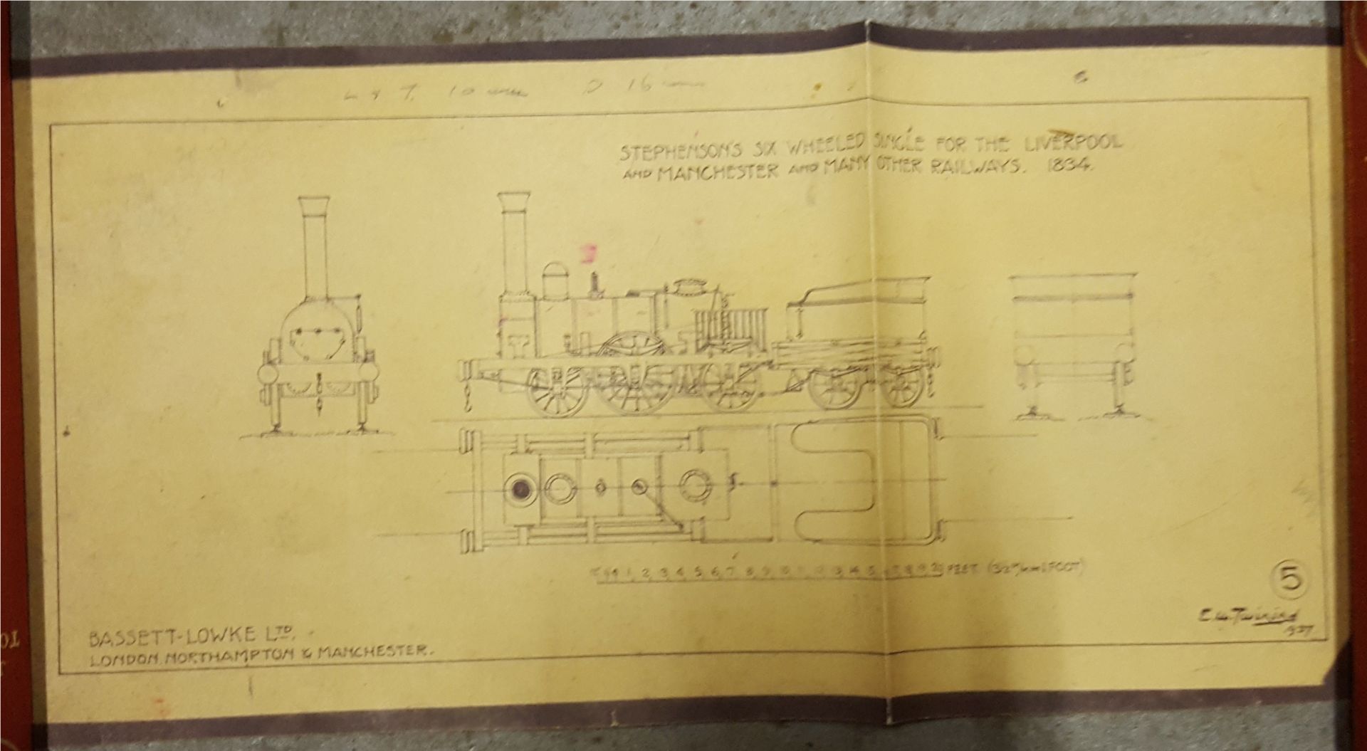 Vintage Retro 8 x Diagrames of Railway Steam Engines NO RESERVE - Bild 6 aus 8