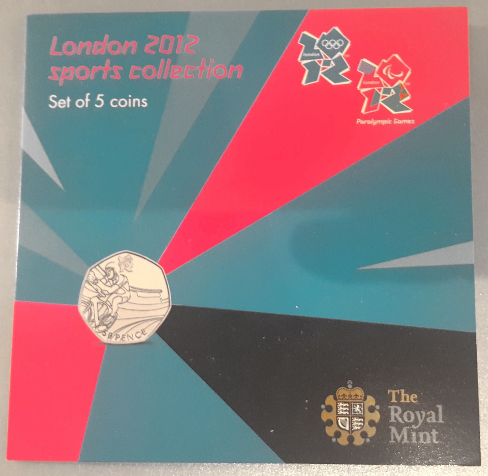 Collectable Proof Coins 2012 Royal Mint London Sports Collection Set of 5 50p Coins