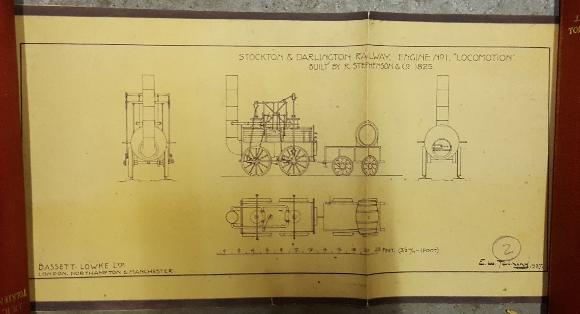 Vintage Retro 8 x Diagrames of Railway Steam Engines NO RESERVE - Bild 8 aus 8