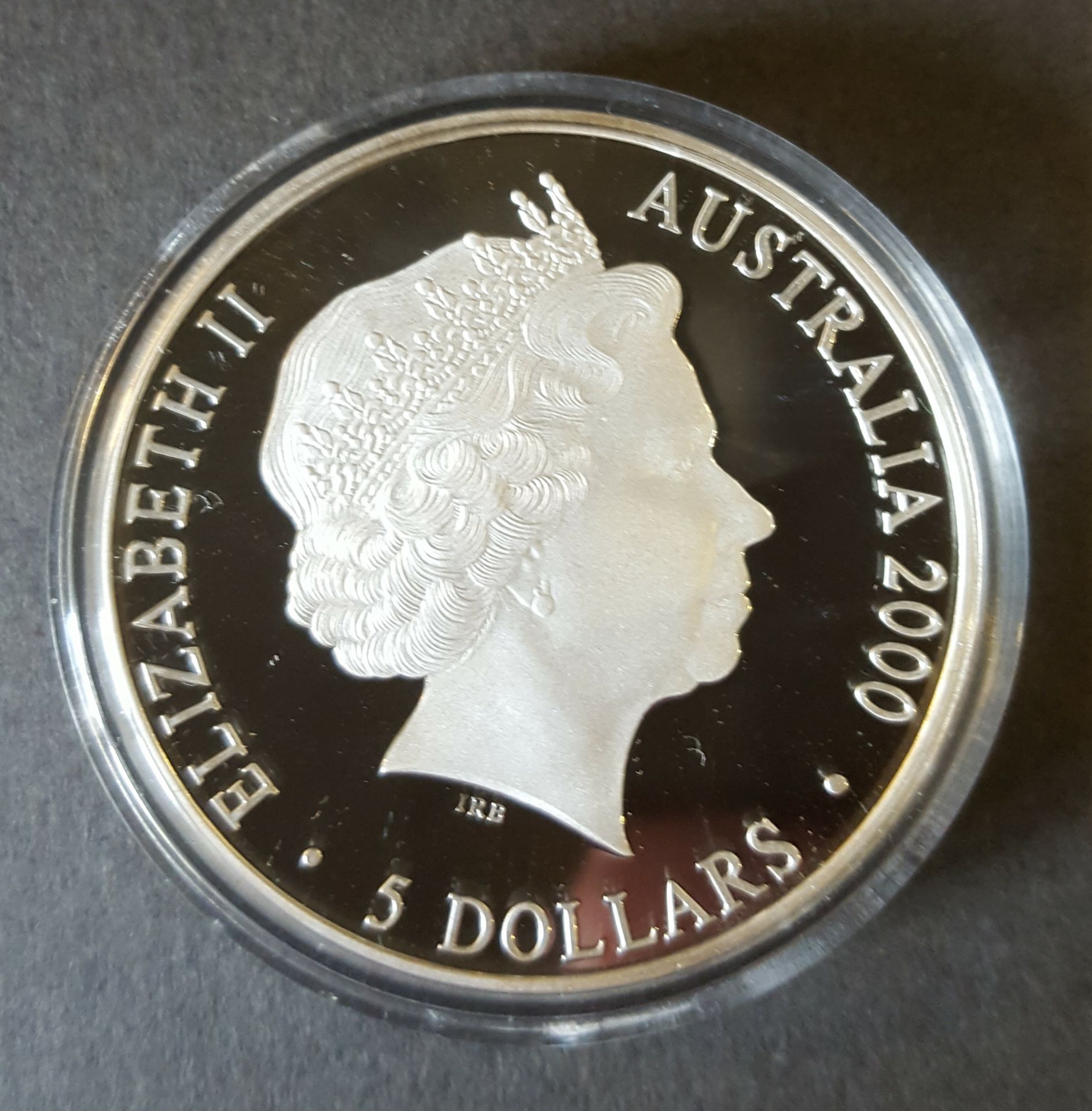 Collectable Proof Coins Silver Royal Australian Mint $5 Olympics 2000 & Perth Mint $1 Kookaburra - Image 2 of 8