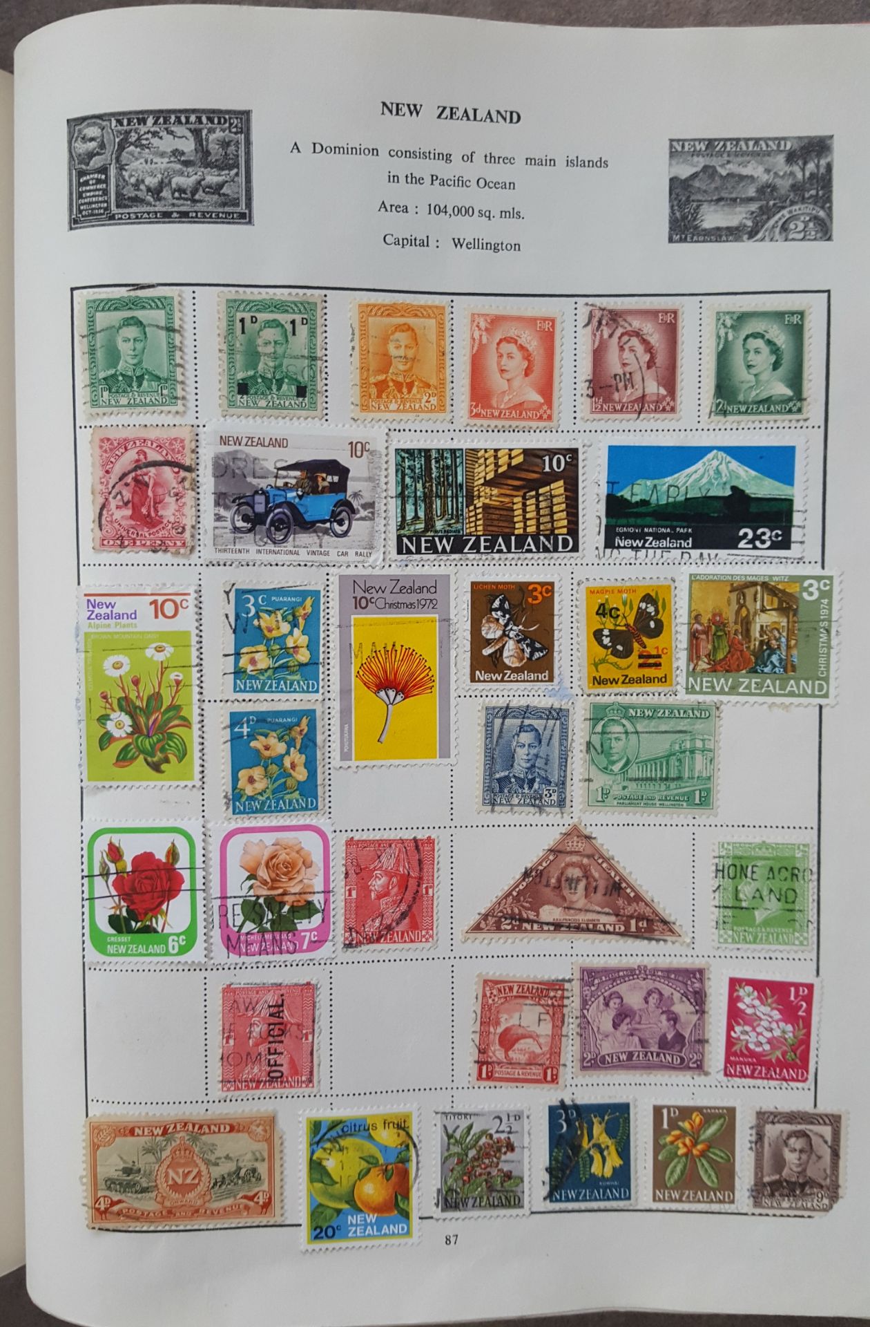 Vintage Retro Liberty Stamp Album Loose Leaf Great Britain Commonwealth & World Stamps - Image 5 of 11