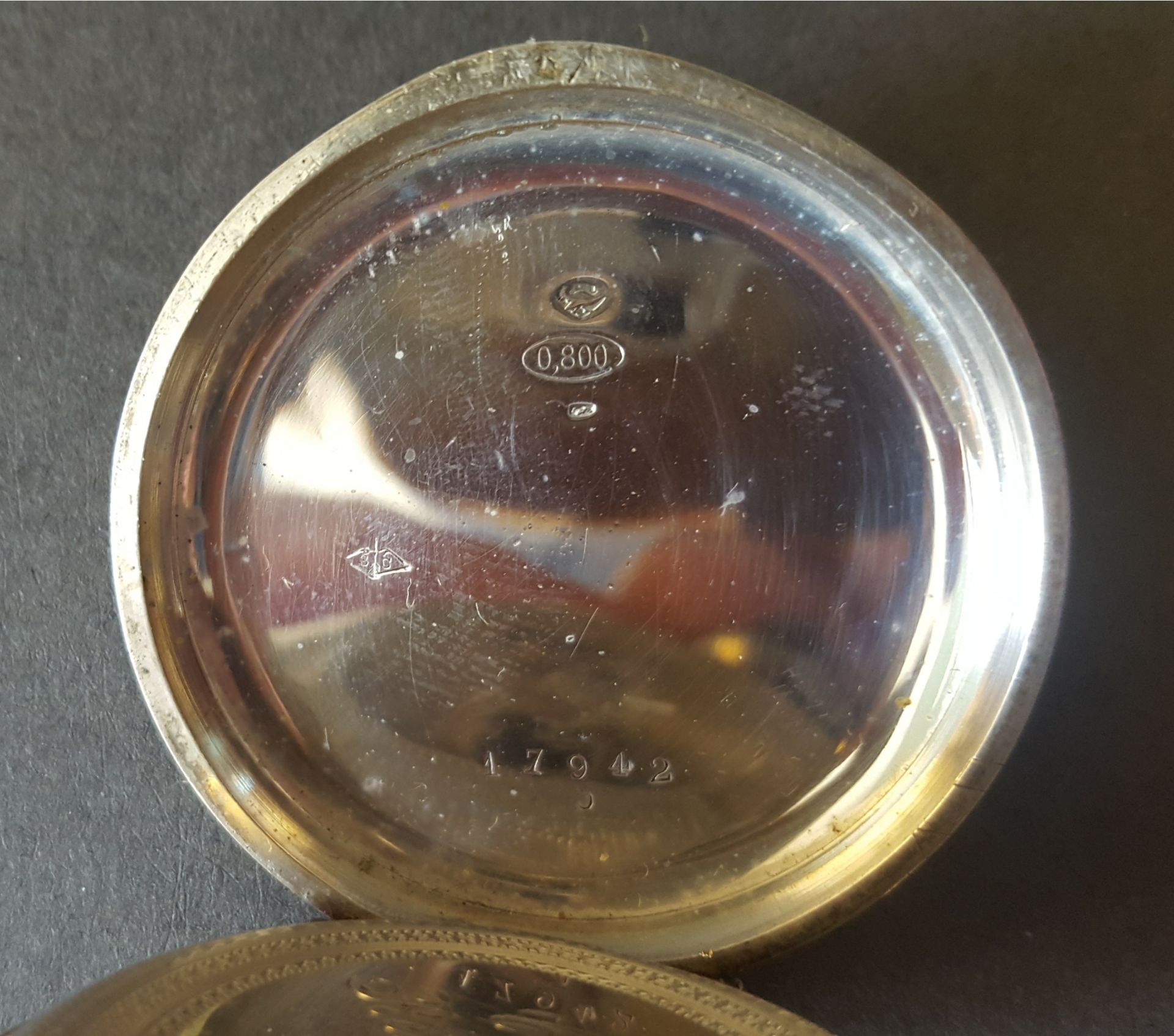 Antique Vintage French Continetal Silver Remontoir & Rubis Pocket Watch Hallmarked 800 - Image 4 of 4