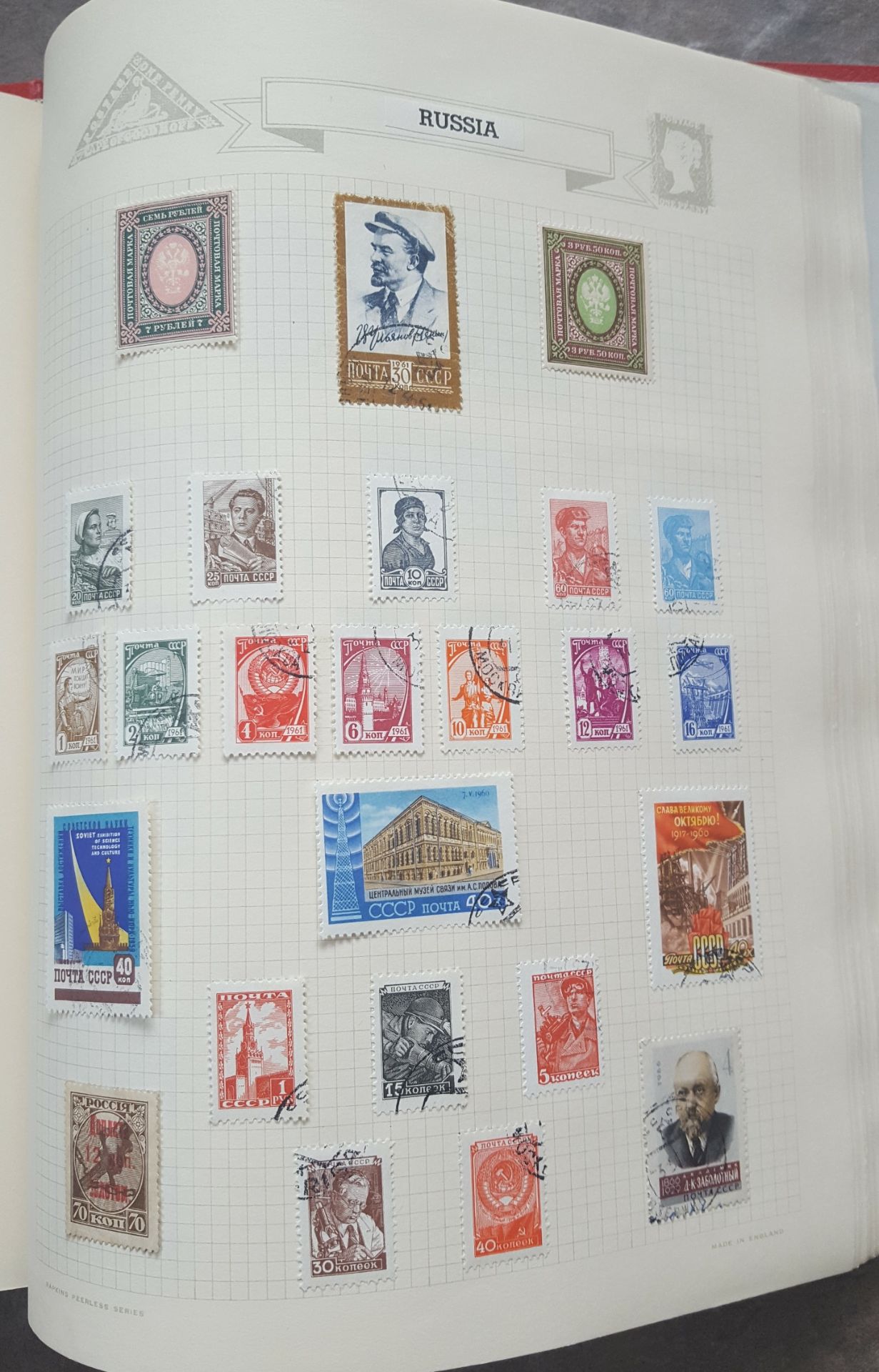Vintage Retro Stamford Loose Leaf Stamp Album World Stamps Many Stamps - Image 3 of 11
