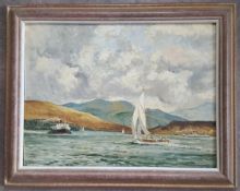 Antique Painting Oil on Board Norman Wilkinson Framed