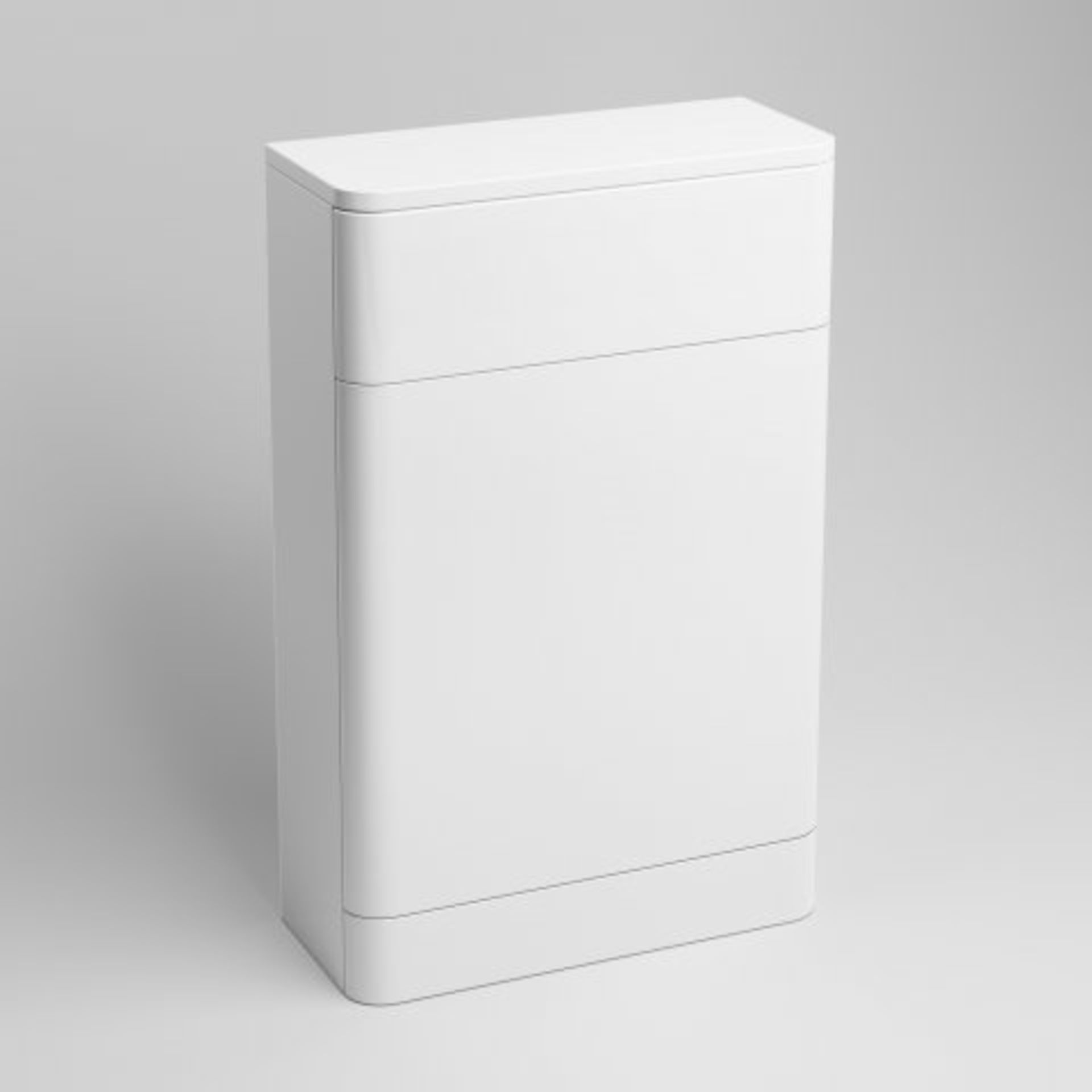 (A155) 500mm Gloss White Back To Wall Toilet Unit This Gloss White 500mm Back To Wall Toilet Unit is