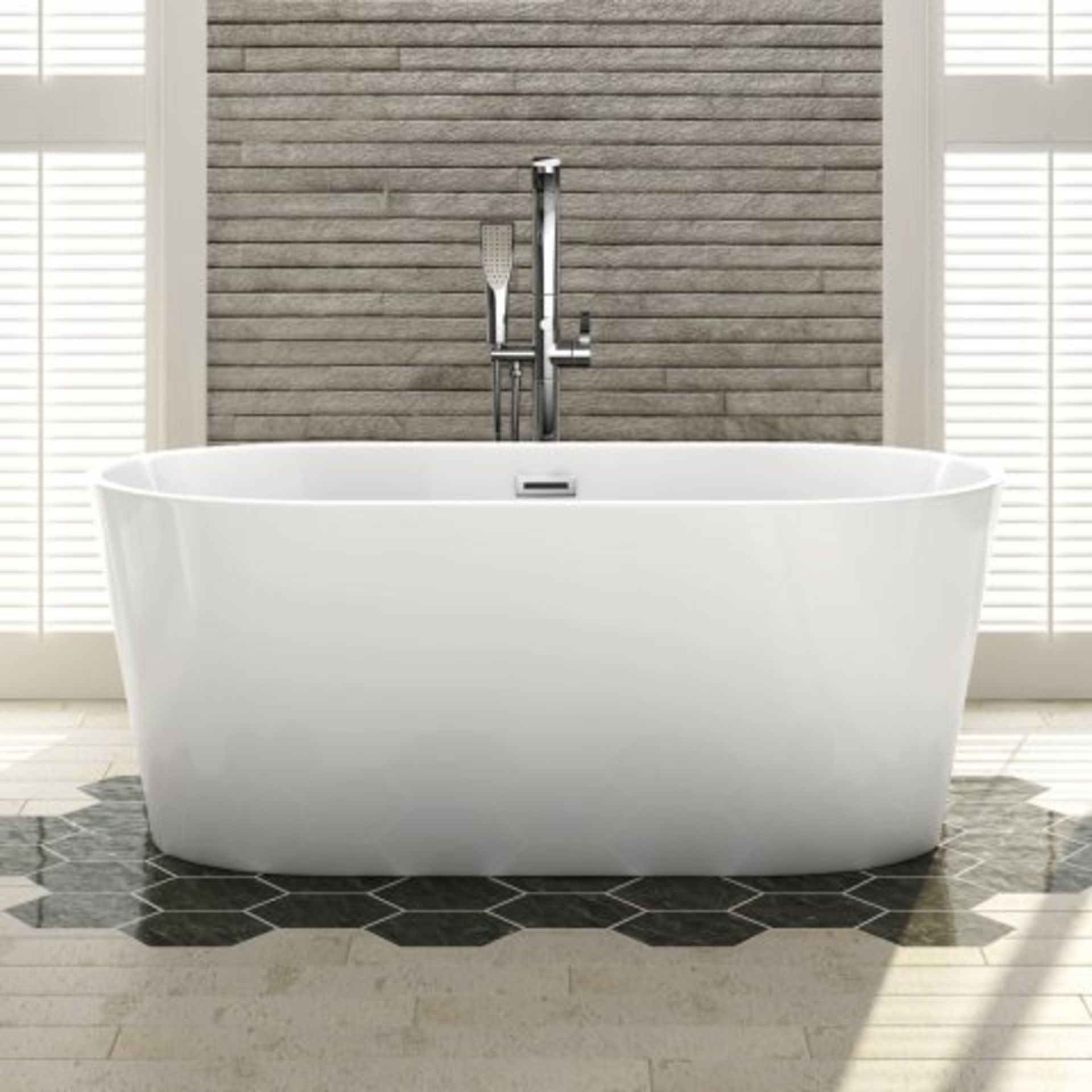 (O6) 1500x750mm Ava Slimline Freestanding Bath - Small. RRP £1,299. Freestanding Range Create the - Image 2 of 5