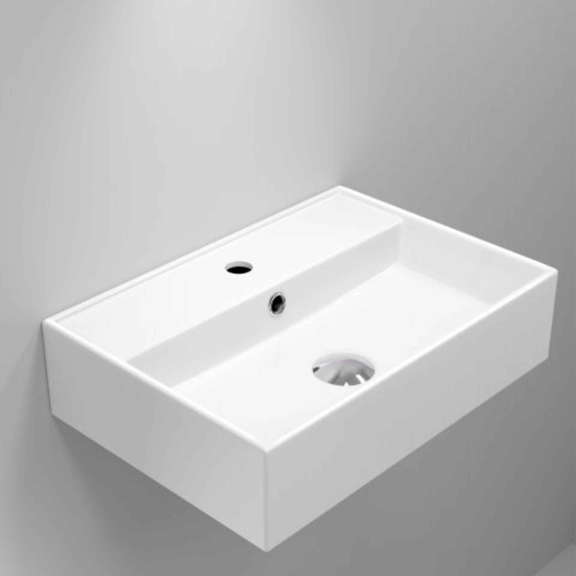 (O47) Elisa Wall Hung Counter Top Basin. RRP £99.99. Classy and practical, our contemporary - Image 4 of 5