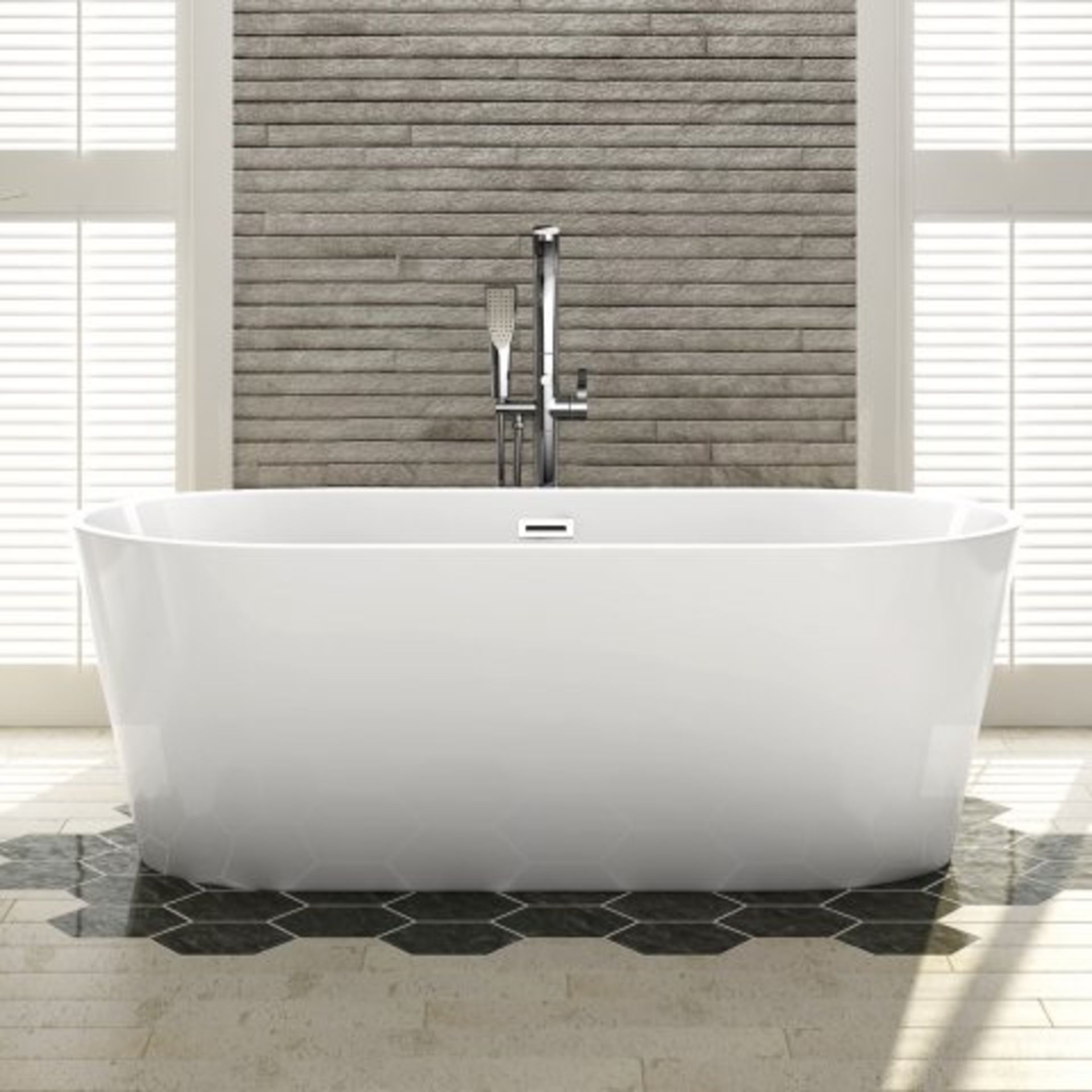 (O5) 1700x800mm Ava Slimline Freestanding Bath - Large. RRP £1,499. Room To Share If you are looking - Image 3 of 6