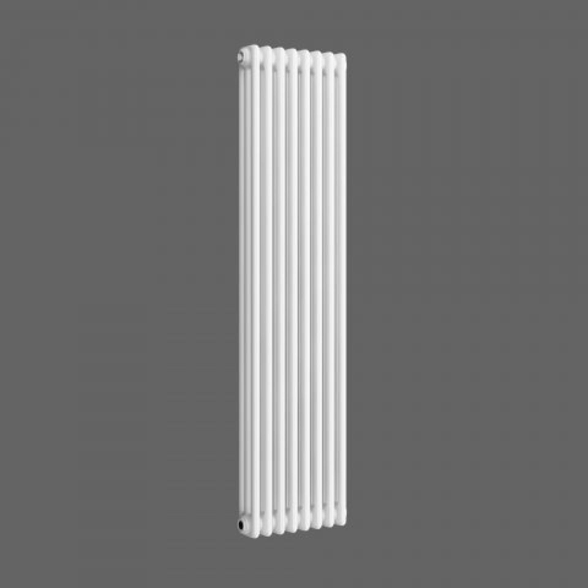 (P247) 1500x380mm White Triple Panel Vertical Colosseum Traditional Radiator. RRP £371.99. Classic - Image 3 of 5