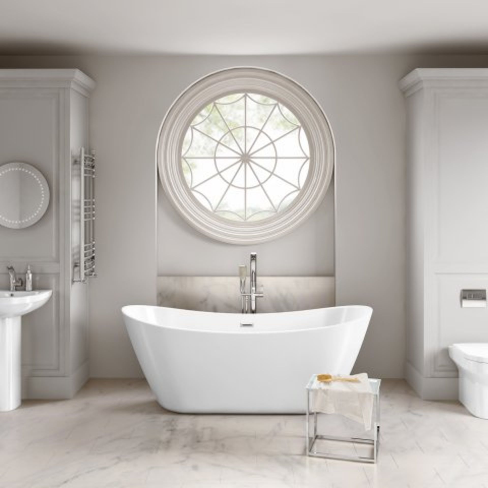 (O7) 1830mmx710mm Caitlyn Freestanding Bath - Large. RRP £1,499. Showcasing contemporary clean lines - Image 2 of 4