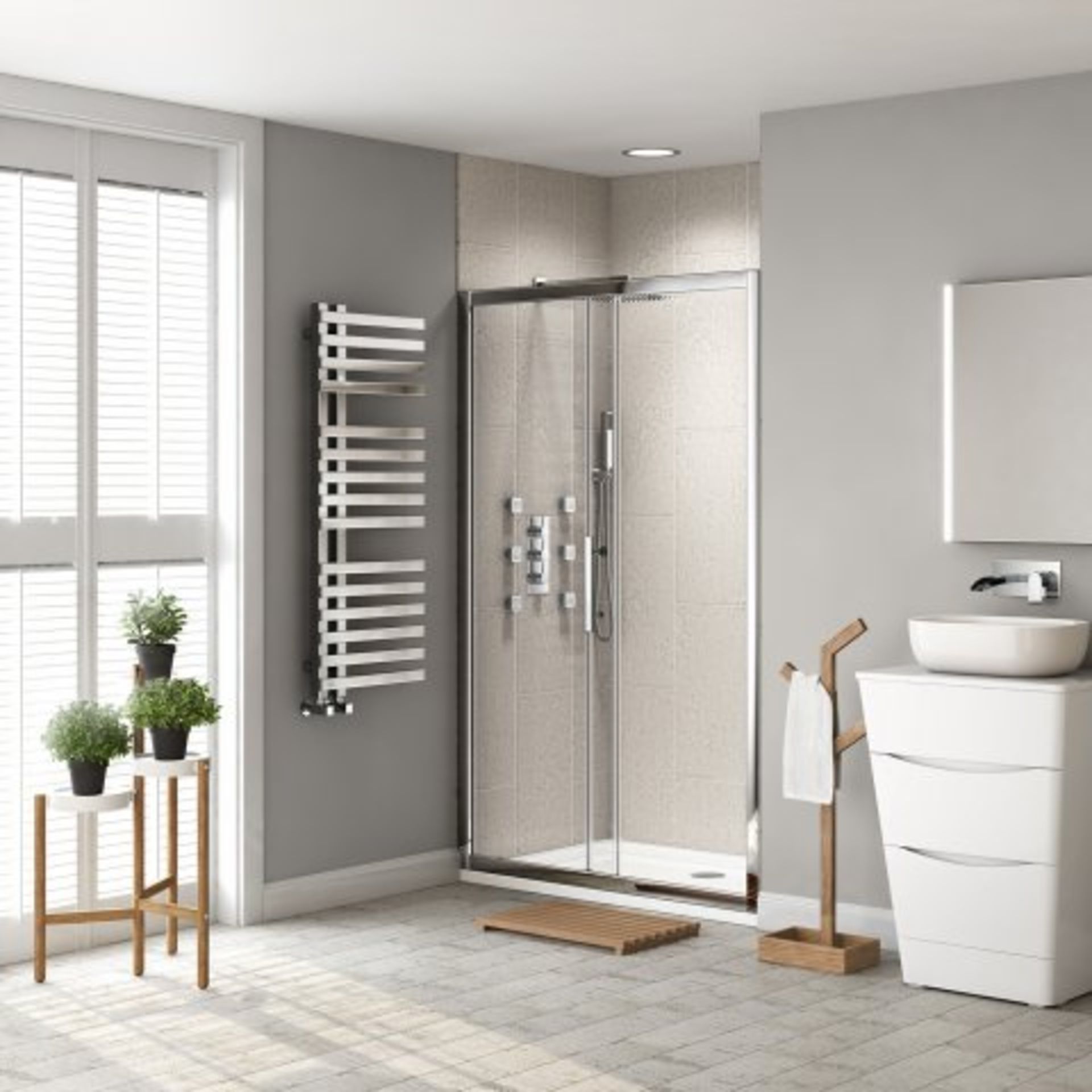 (O70) 1200mm - 8mm - Premium EasyClean Sliding Shower Door. RRP £360.99. Our Premium 8mm Shower - Image 4 of 5