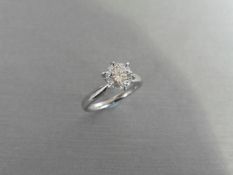 1.05ct Diamond solitaire ring with a brilliant cut diamond, J colour and Si1 clarity. Set in