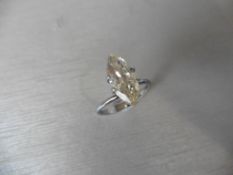 2.45ct loose marquise cut diamond. Top light brown ( m ) colour, Si clarity. 14.43 x 6.55 x 4.