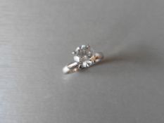 3.67ct diamond solitaire ring. Set in 18ct white gold 4 claw setting. I colour, I1 clarity. Ring