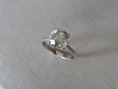 2.50ct diamond solitaire ring with a single brilliant cut diamond. H/I colour and i1 clarity. Set in