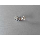 1.50ct Diamond set solitaire style earrings. Each set with a brilliant cut diamond, J colour, i1