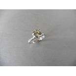 1.25ct diamond solitaire ring with a brilliant cut diamond. K colour and I1 clarity. Set in a