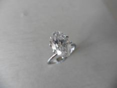 3.50ct loose oval cut diamond. F clour I1 clarity ( clarity enhanced) 124.14 x 7.82 x 4.99mm. No