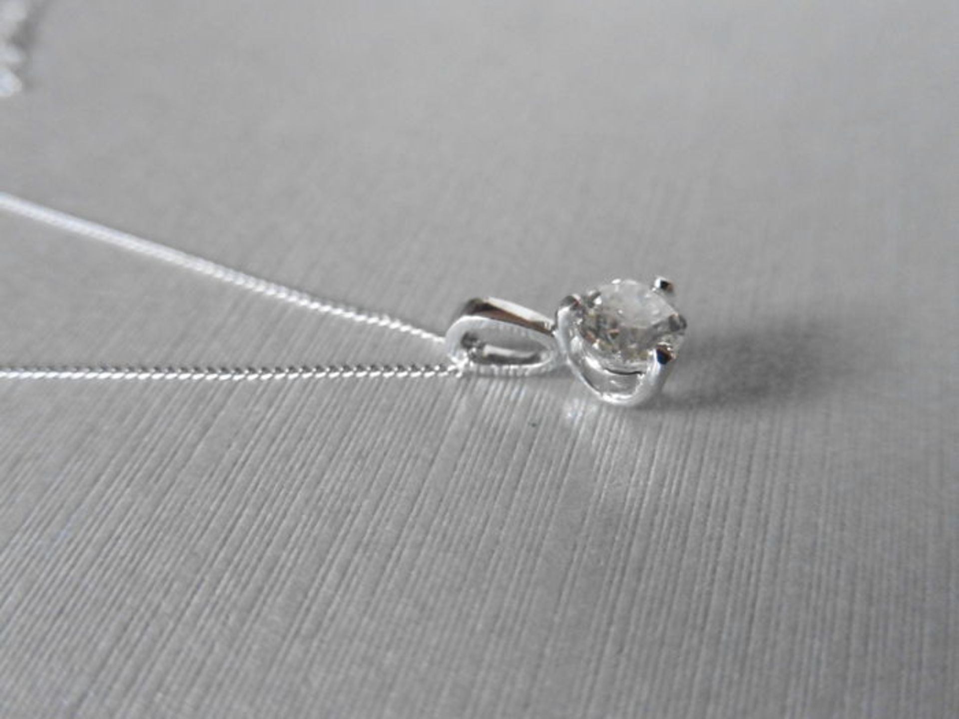 1ct diamond solitaire style pendant. Enhanced brilliant cut diamond, I/J colour and P1 clarity. - Image 3 of 3