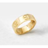 Cartier, 18k Yellow Gold Love Ring Size K