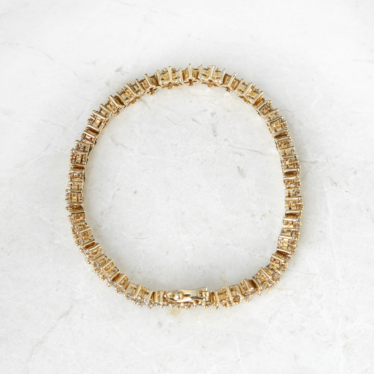 Unbranded, 14k Yellow Gold 7.10ct Yellow Fancy Diamond Bracelet - Image 6 of 7