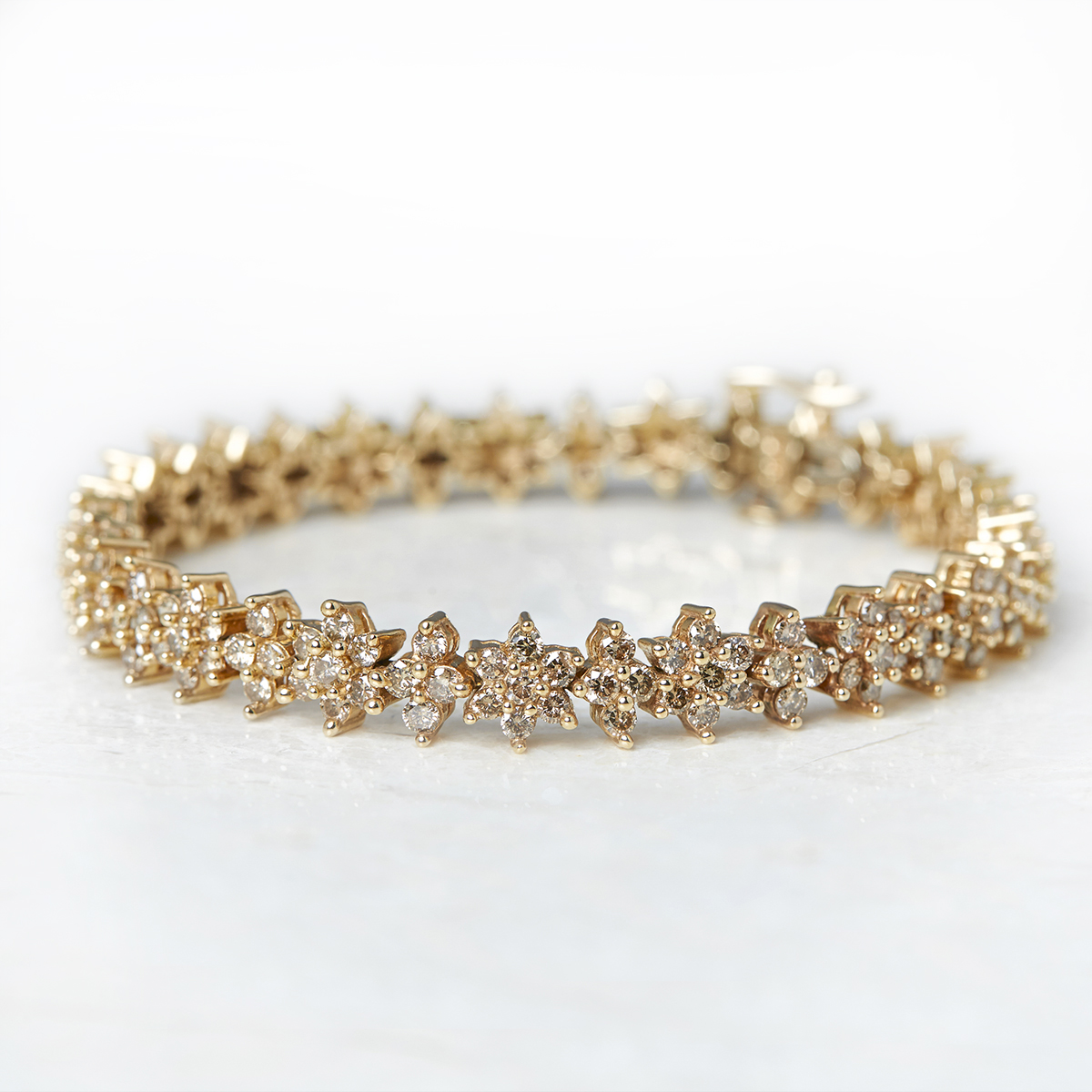 Unbranded, 14k Yellow Gold 7.10ct Yellow Fancy Diamond Bracelet